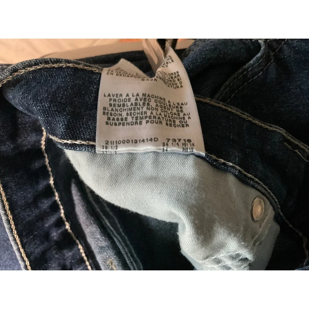 Wrangler Carpenter Jeans Mens 36x34 Denim Y2K Blue Workwear Utility